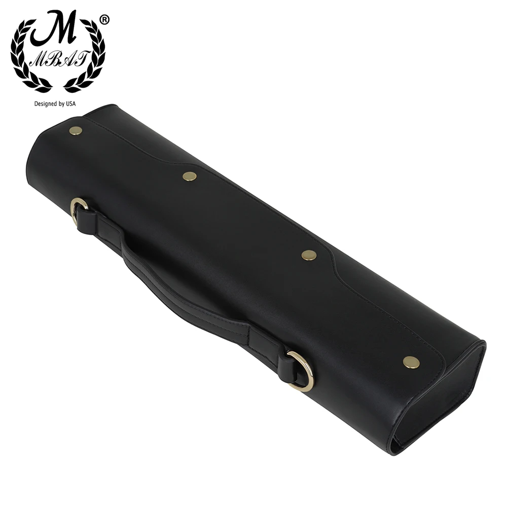 M MBAT Flute Case Bag 16/17 Hole Synthetic Leather Case Waterproof Adjustable Shoulder Strap Woodwind Parts and Accessories