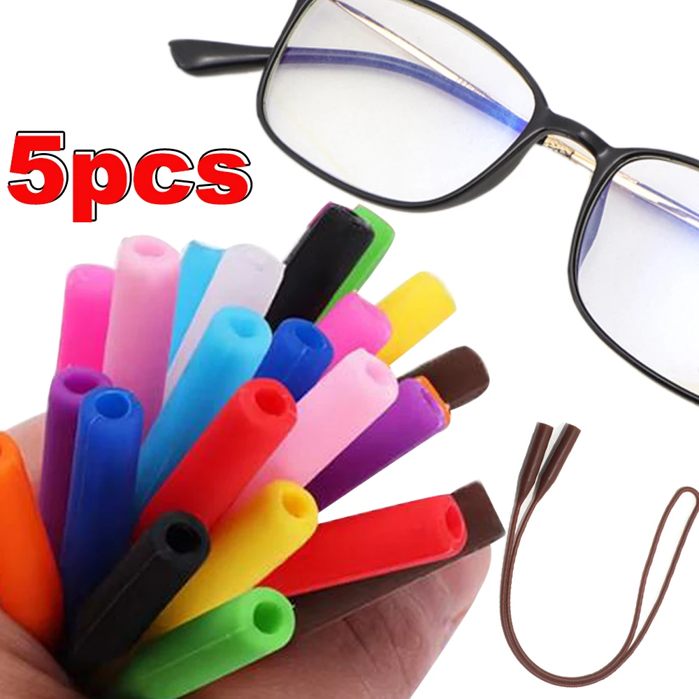 

Silicone Anti-slip Glasses Rope Multicolor Elastic Adjustable Letter Button Sports Anti-Slip String Sunglasses Holder Accessory