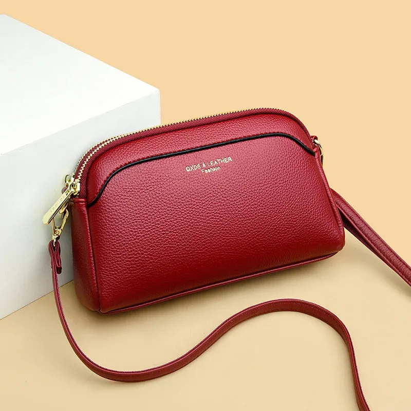 

Fashionable Versatile Ladies Crossbody Bag Single Shoulder Mom Bag Handbag Fall Winter New Style Zipper Closure Non-Lined