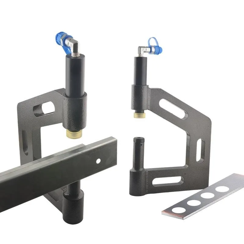 Channel Steel Z Steel Hydraulic Hole Puncher High Reach Extra Large Throat Depth For Purlin Cable Tray Guardrail Punching