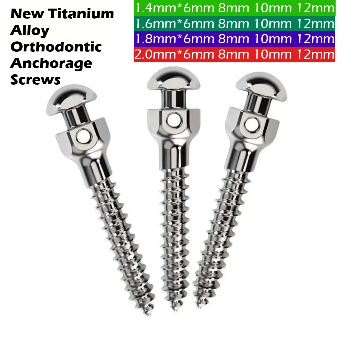 10pcs Orthodontic TAD System – Self-Drilling Titanium Mini Screws, Bone Anchorage Value Kit