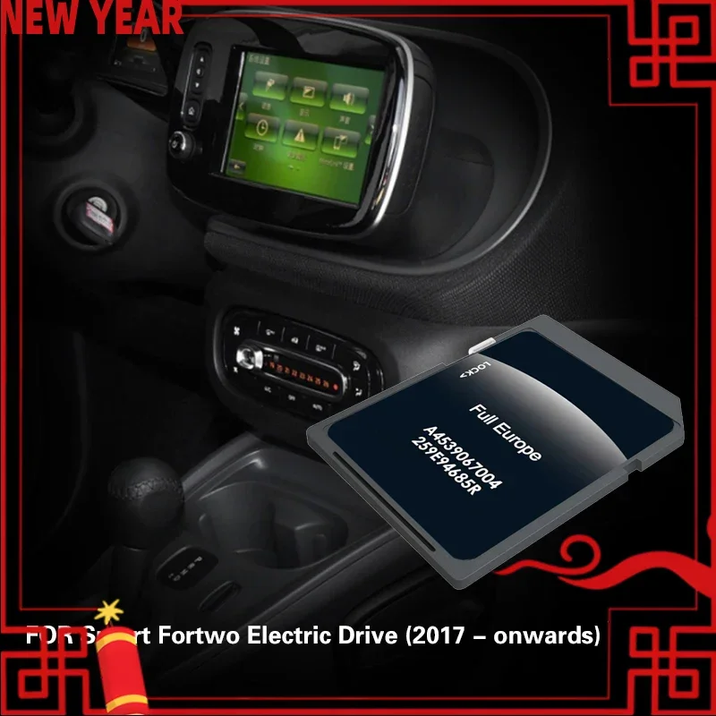 

Подходит для Smart Fortwo Electric Drive (2017 г.) Naving Card 16 ГБ, крышка версии для карты, Швеция, Швейцария, Чехия