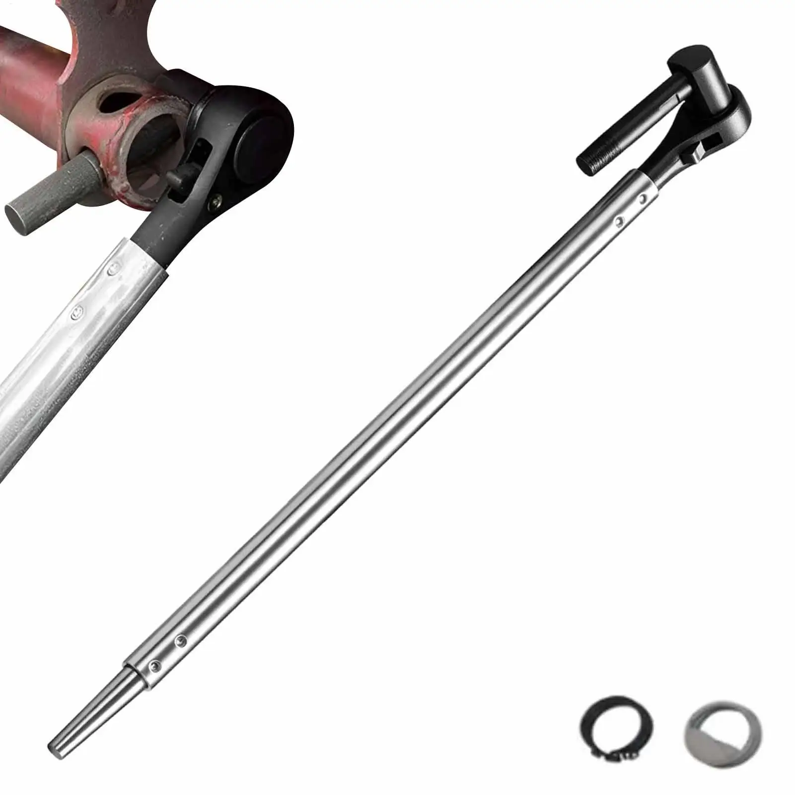 Heavy-Duty Winch Bar for Flatbed Trailer Ratchet Cargo Tensioner Belt Wrench Strap Winder for Truck Transport Work Daily
