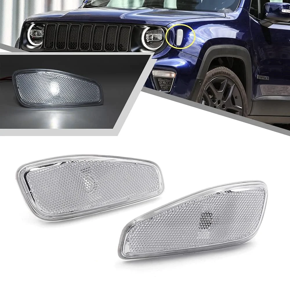 

For Jeep Renegade Front Fender Side Light Reflectors 53390026