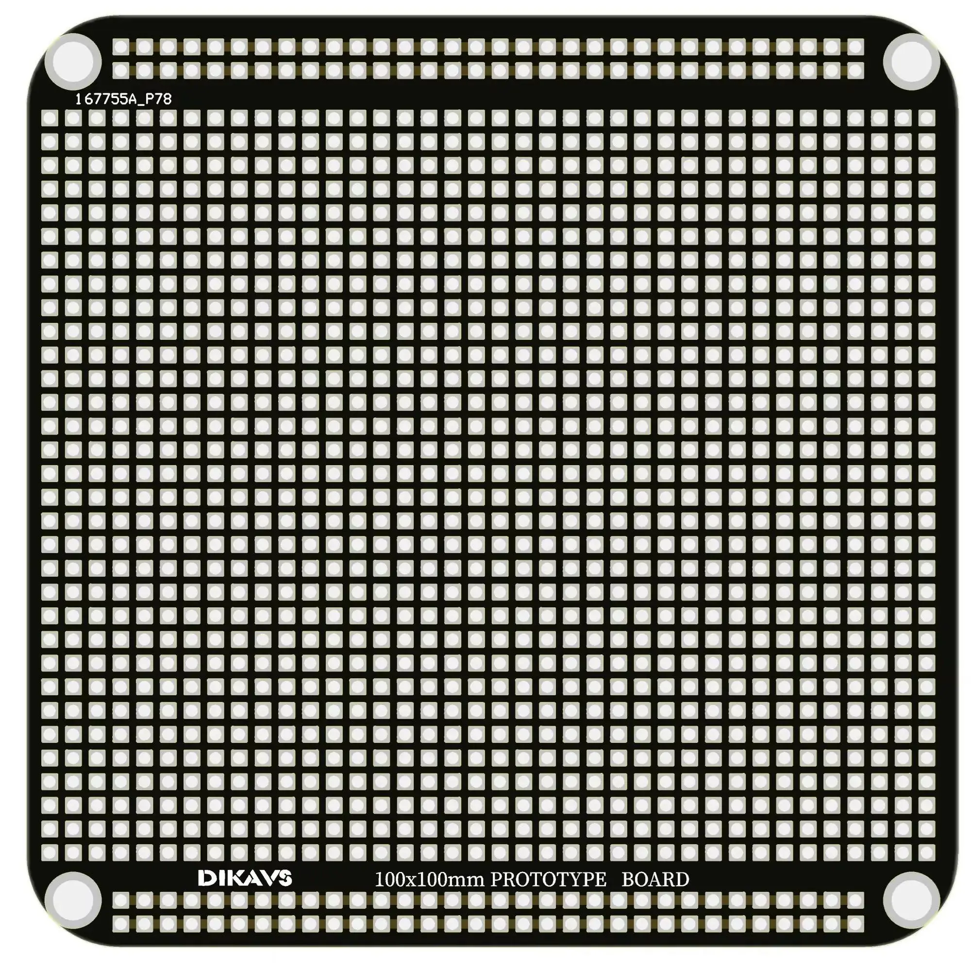 100x100mm Solder Double Sided Pcb Through-Hole Circuit Board ProtoBoard Prototype Board (Pack of 2)