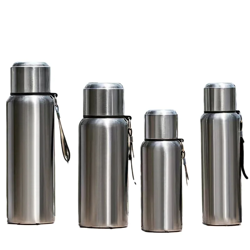 Bouteille Thermos en acier inoxydable 600-1500ml, affichage de la température LED, tasse thermique, flacon sous vide, bouteille d'eau pour Camping en plein air, 316