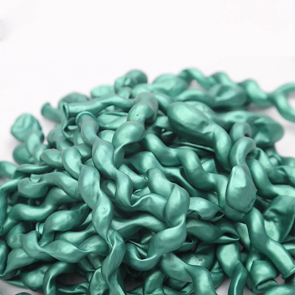 

50Pcs Spiral Balloons Thick Natural Latex Long Spiral Balloons Party Birthday Festival Decoration Assorted Colors