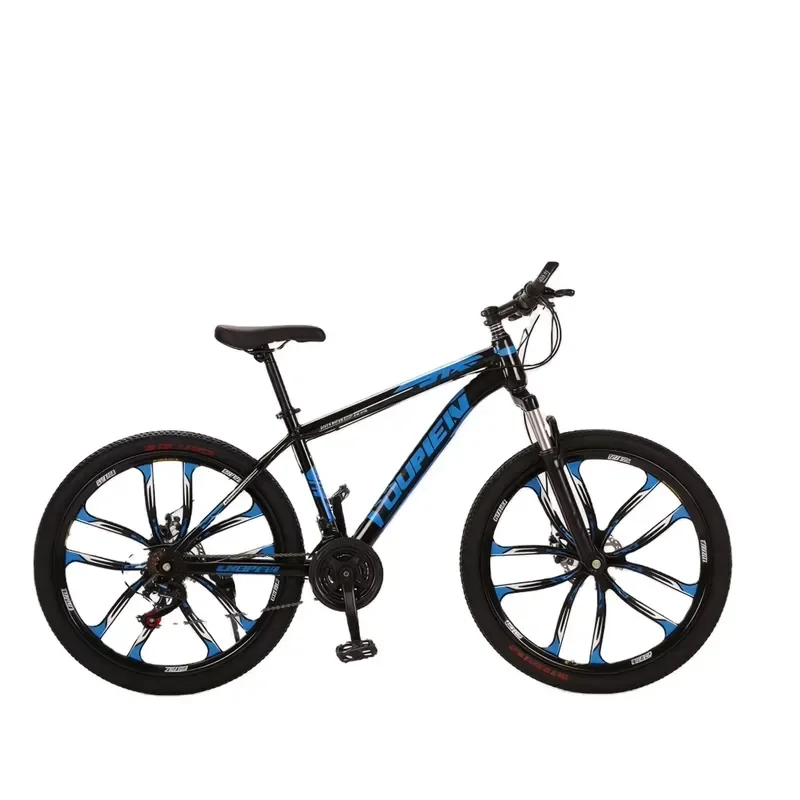 Heavy Duty High Carbon Steel Lightweight Racing Mountain Bike 24/26 21 Speed High Strength Frame Mountain Bike Dual Disc