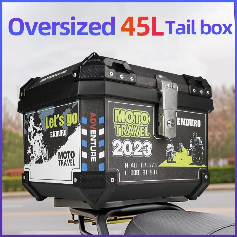 

45л и 36л Подходит для большинства моделей хвостовой коробки мотоцикла поставляется с вкладышем Антивибрационная базовая пластина Чемодан из АБС-пластика, армированный АБС-пластик