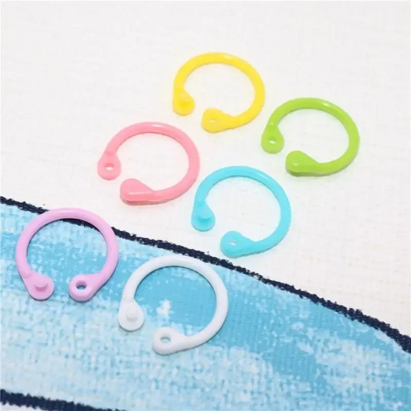 1 Box Creative Plastic Multi-Function Circle Ring Office Binding Supplies Albums Loose-Leaf Colorful Book Binder Hoops