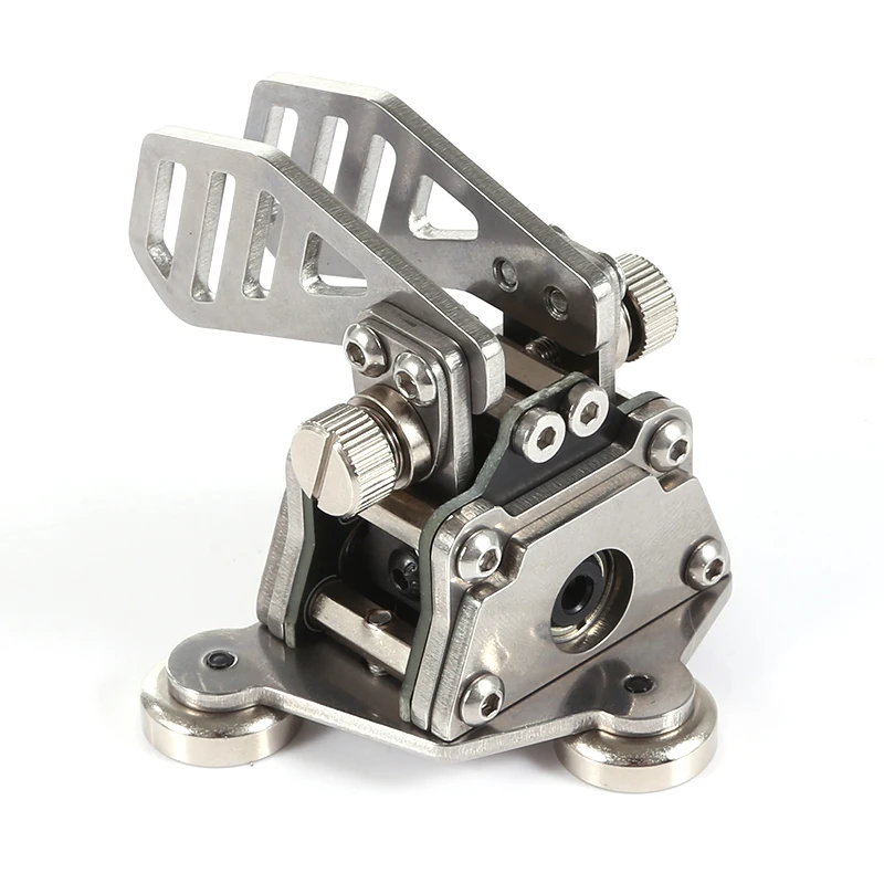 2nd Generation Dual-Paddle Morse Key Stainless Steel Automatic CW Key With Magnetic Base