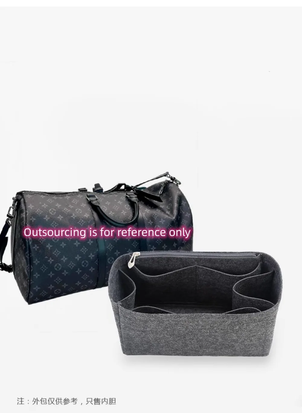 

Lining Organizer Insert Felt Fits For Keepall 35/45/50/55/60 Felt Cloth Insert Bag Makeup Travel Inner Purse Cosmetic Mommy Bags