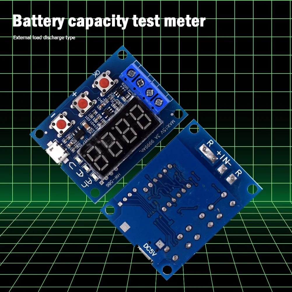 HW-586 Digital Battery Capacity Tester Board Module for 18650 Lithium Lead-Acid