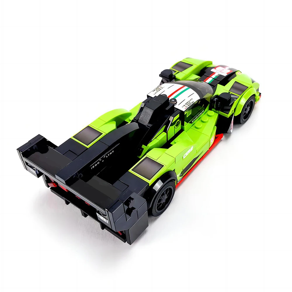 332PCS With stickers MOC Speed Champions SC63 WEC and IMSA Racing Building Blocks City Sports Car Model Toy Brick New Year Gift