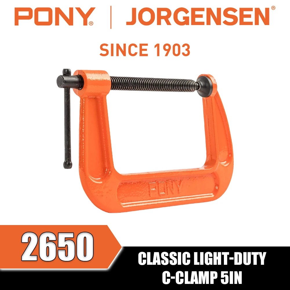 PONY&JORGENSEN 2610 2630 2640 2650 2660 2680 Classic Light-duty C-clamp Clamping Tools view 4
