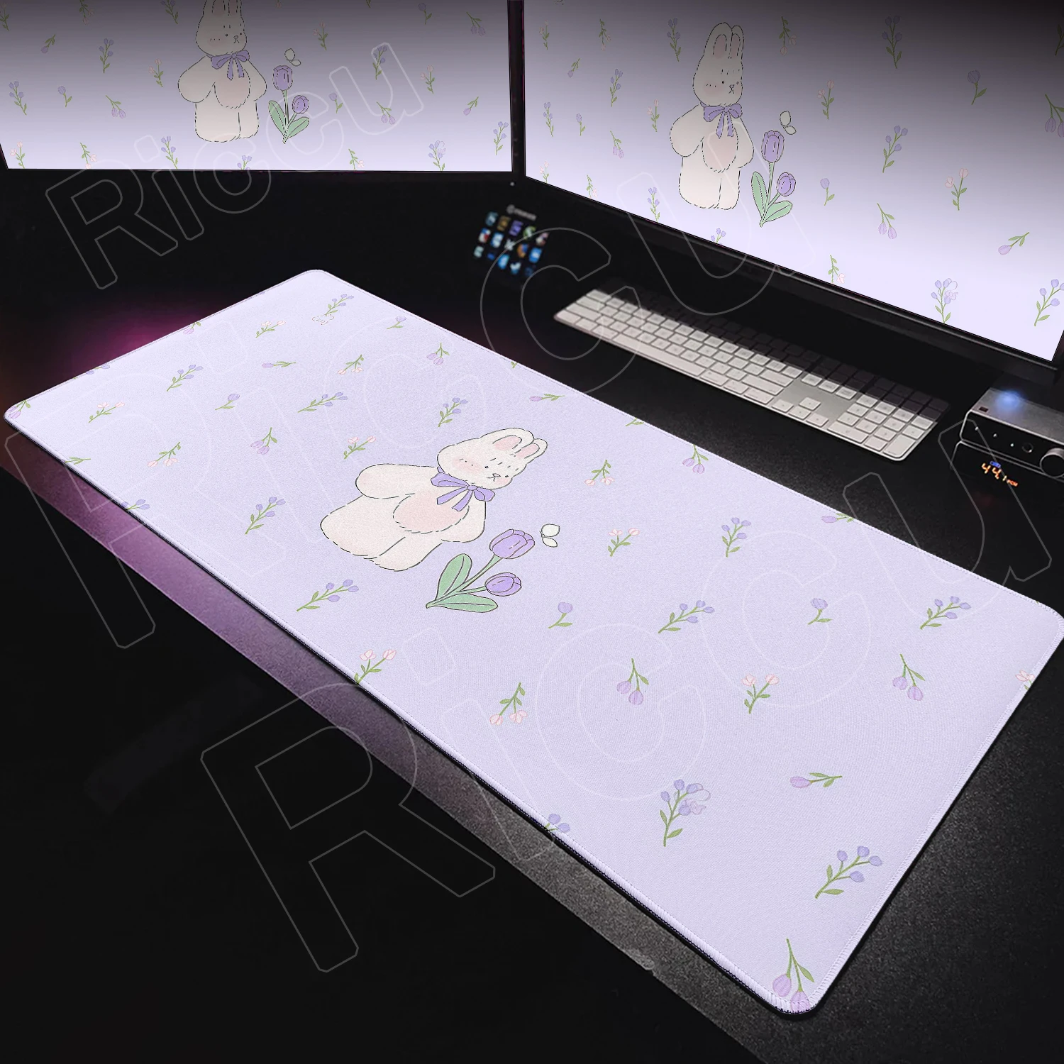 Cute Rabbit Patterns Extended Office Mouse Pads Antiskid Durable Thick Easy To Clean Precise And Smooth Gaming Decor Accessories