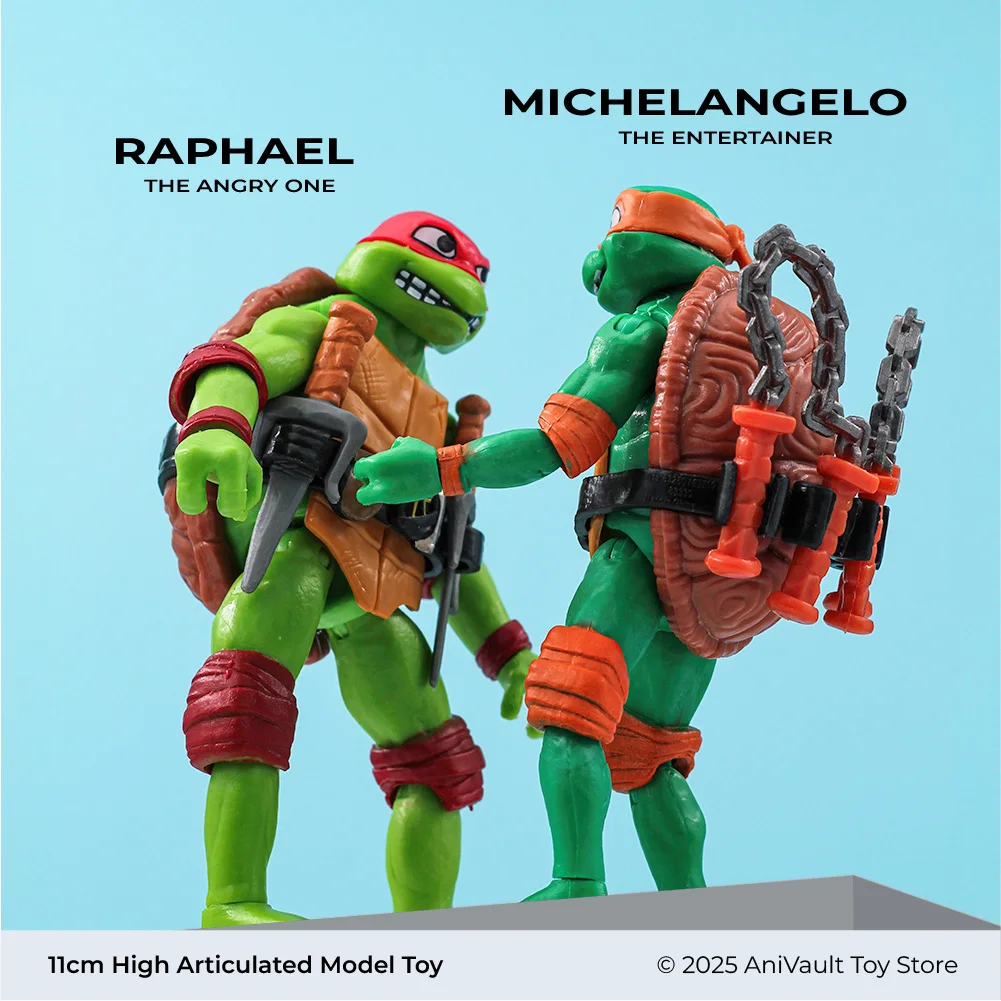 

TMNT Leonardo Raphael Michelangelo Donatello 4PCS Figure Set - Mutant Mayhem Collectible Model for Enthusiasts Free Shipping