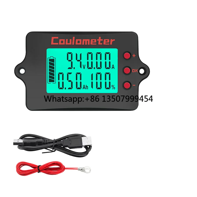 

Roarkit PZEM-037 Cell & Pack Health Analyzer 50A-500A Coulomb Meter SOC 120V 24V Monitor LiFePO4/Li-ion Battery