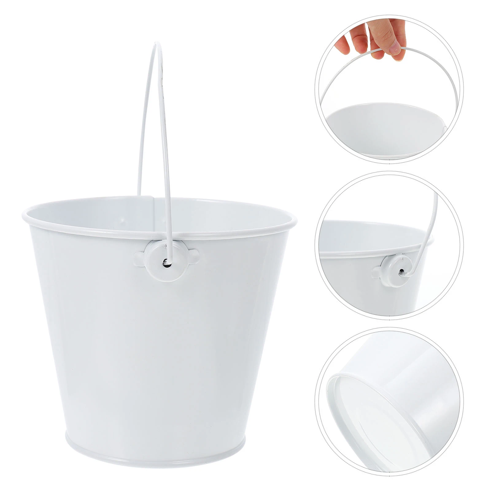 

Ice Wine Bucket Thick Iron Beer Snacks Holder Party Beverage Cooling Chips Container Household Red Wine Ice Barrel Cube