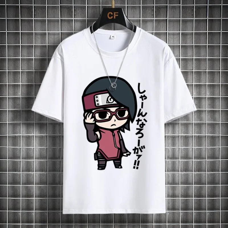 Leisure Naruto Children's T-shirt Summer New Anime Peripheral Printed Parent-child Outfit Pure Cotton Fashionable T-shirt
