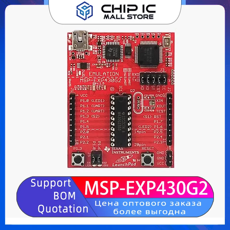 Imagem -02 - Launchpad Kit Board Desenvolvimento Série Valor Msp-exp430g2 Msp430g2553 2452 100 Novo do Estoque