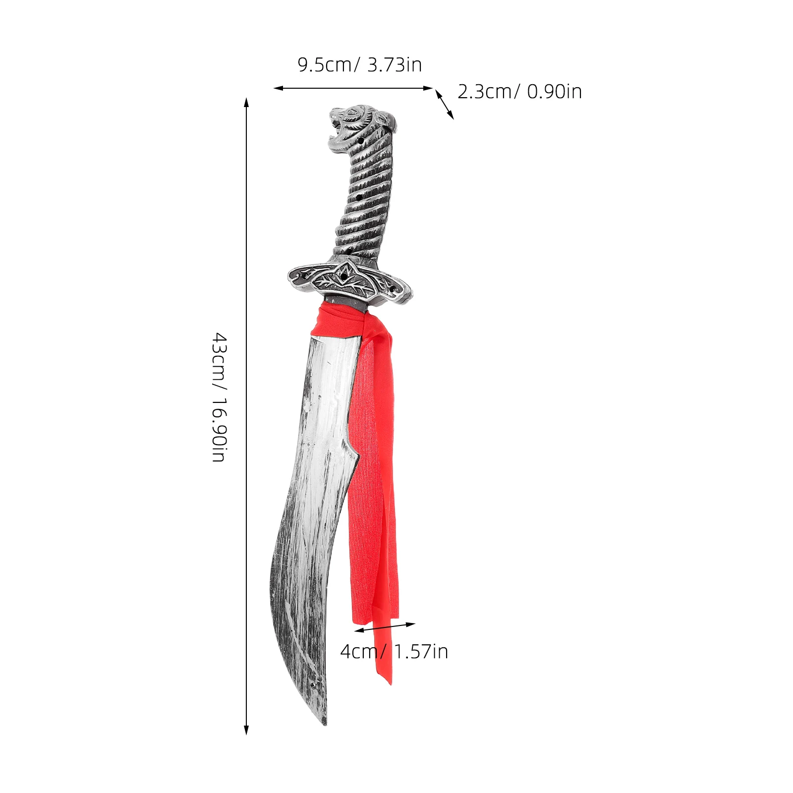 سيف حرفي عالي التفاصيل لزي القرون الوسطى التنكري لحفلة الهالوين التظاهري للعب الفارس القراصنة