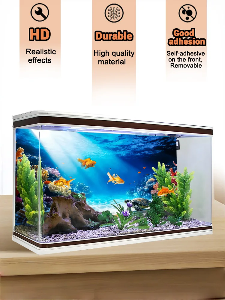 Flussbett-Treibholz, Aquarium-Hintergrundbild, Aquarium-Hintergrundaufkleber, Selbstklebend, Aquarium-Landschaftsgestaltung Dekor – Detail 24