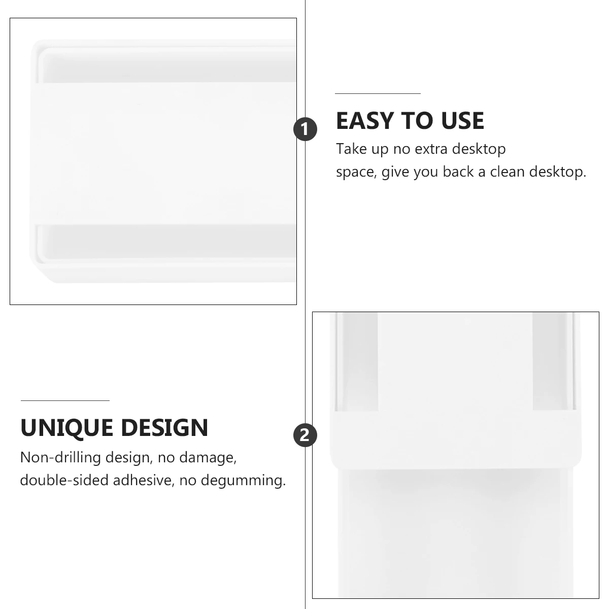 Drawer Type Storage Box ganizer Premium ABS Acrylic Material Living Bedroom Kitchen Hidden Desk Adhesive Tray Safe Clean