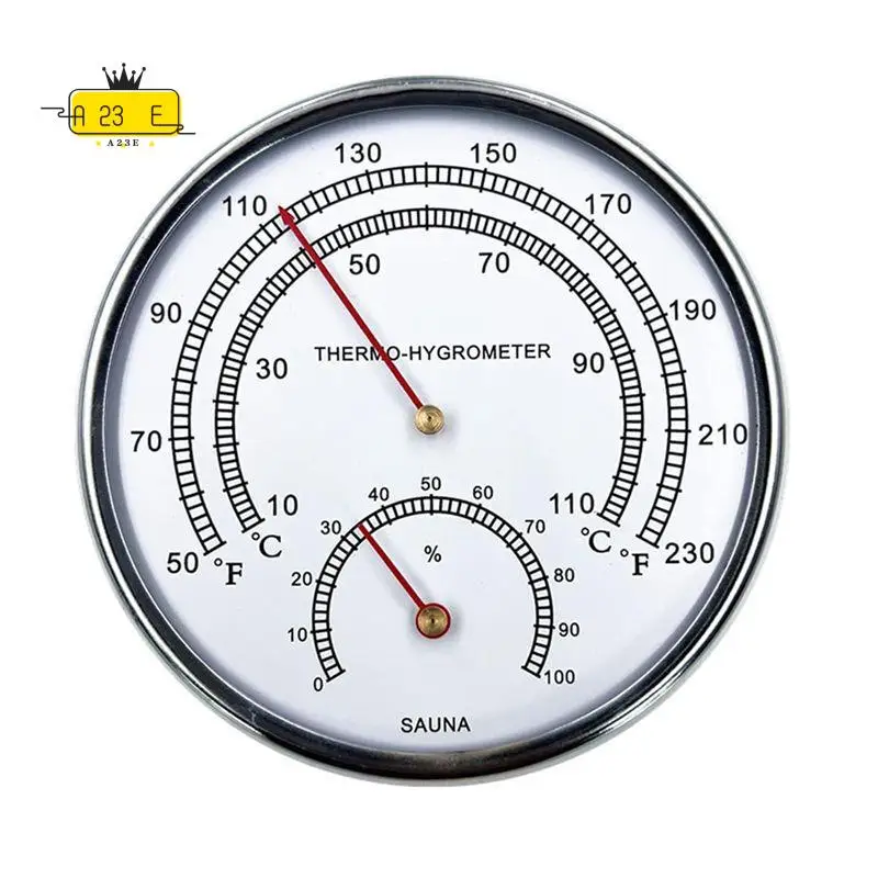 

Термогигрометр для сауны A23E Fahrenheit: комнатный гигротермограф с циферблатом для измерения температуры