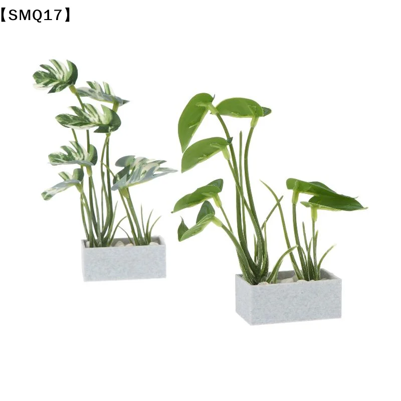 Miniature Turtle Back Bamboo Potted Plant Ornament Dollhouse Greenery Model Dollhouse Mini Garden Scene Decor Micro Props【SMQ】