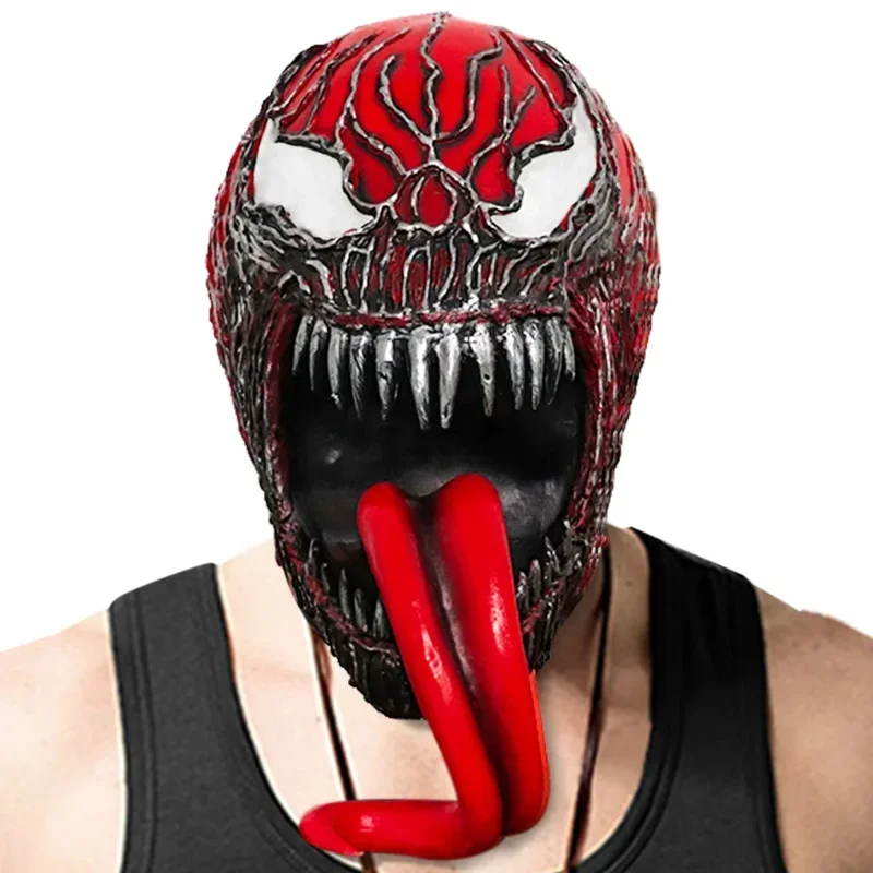 AA 2025 New Snailify Venom 2 : Let There Be Adult Carnage Helmet Men Scary Halloween Latex Mask QEQ89