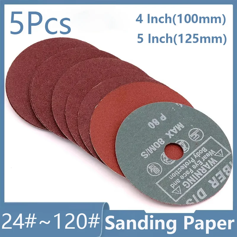 5Ps Steel Grinding Sandpaper Sanding Discs 4