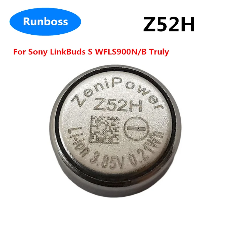 2PCS/Lot ZeniPower Z52H 55mAh 1240 Battery for Sony LinkBuds S WFLS900N/B WF-LS900N WF-LS900B Truly Wireless Earbud Headphones