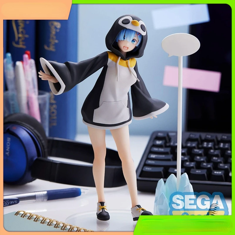 

Game Anime periphery figure Life in a different world from zero Rem Little Penguin Set dress up Cute Girl Hand do