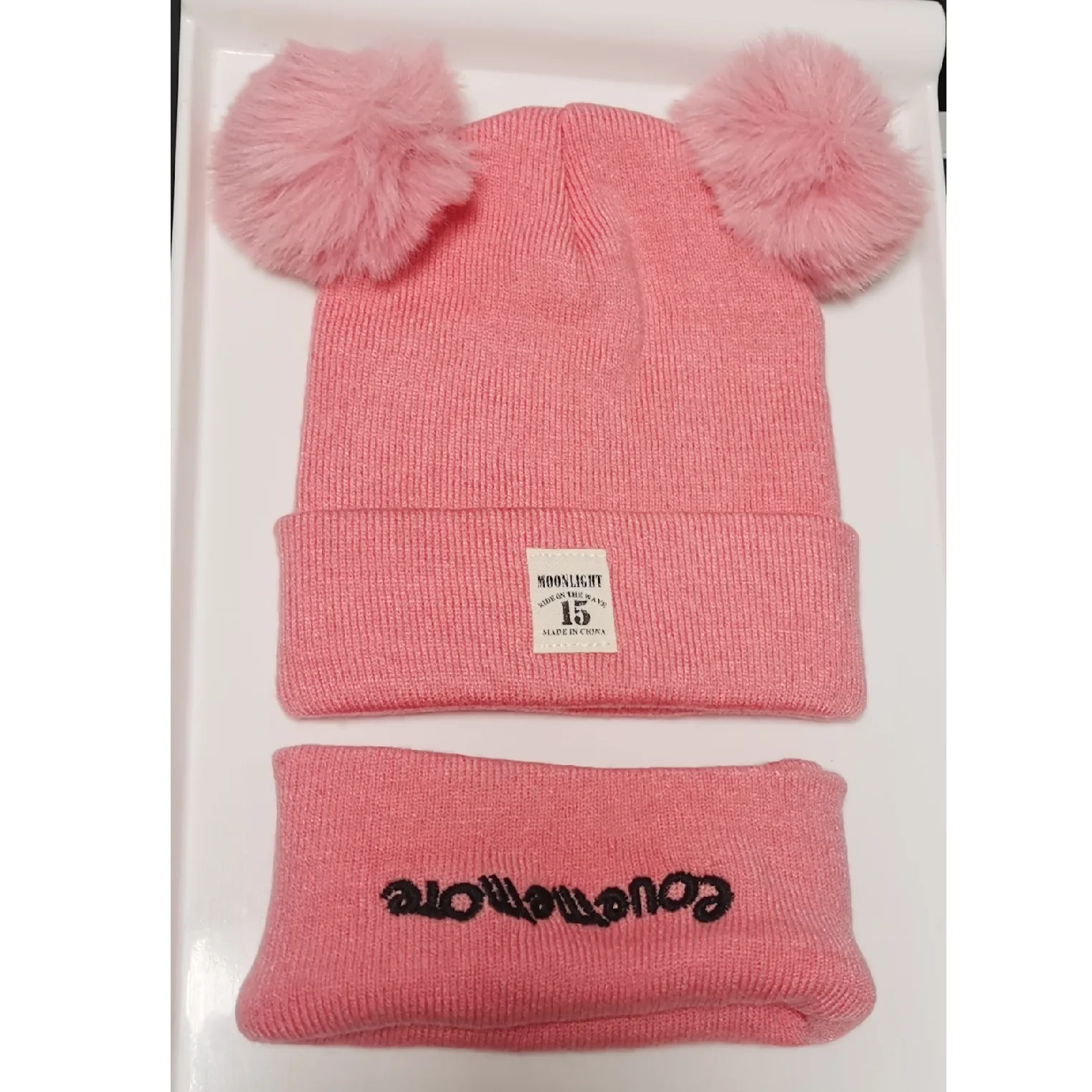 0-12 months baby knitted hat scarf for autumn and winter warmth