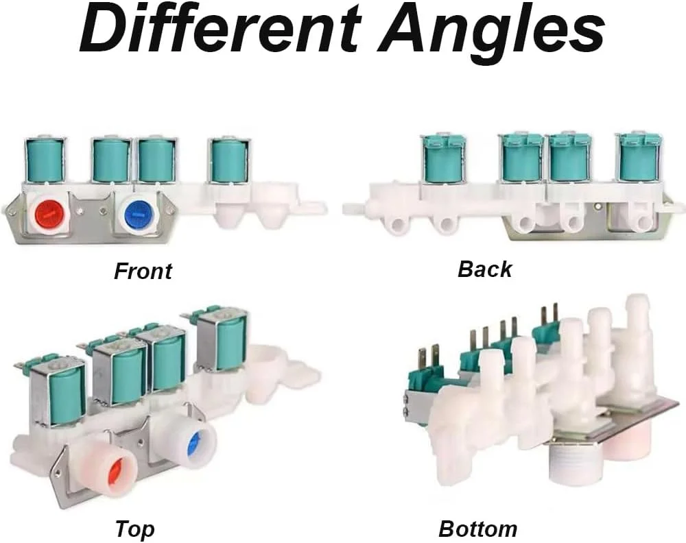 Laundry Valve Replacement Washer Water Inlet Valve For Safe Laundry Area Reliable Functionality Steady Water Intake