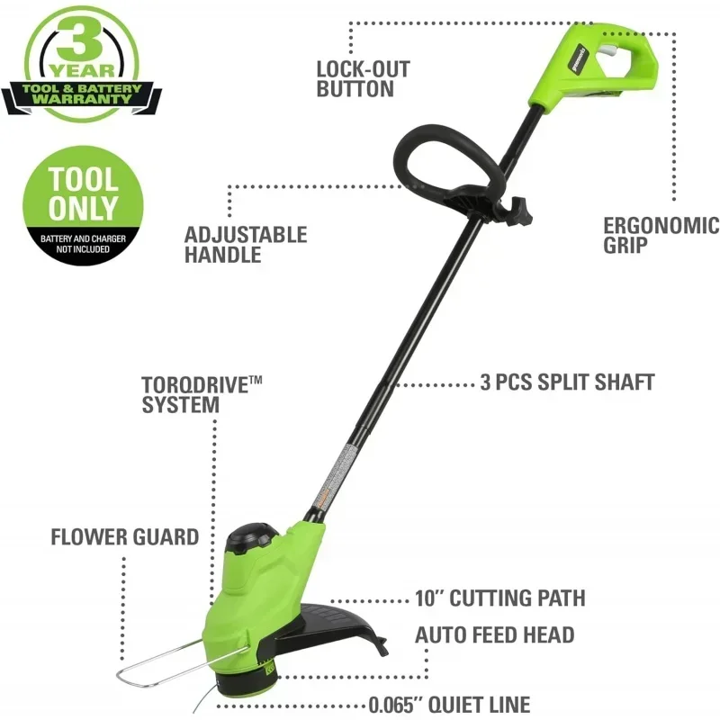 24V 10 Cordless TORQDRIVE ™   String Trimmer, Only