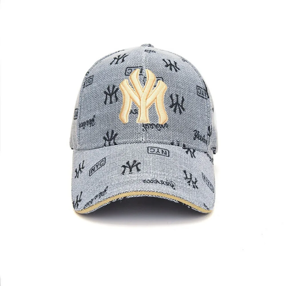 Trendy YM Embroidery Baseball Hat Anti-Sun Street Hip Hop Gorras Trucker Cap Adjustable Fishing Cap Casual Peaked Hat