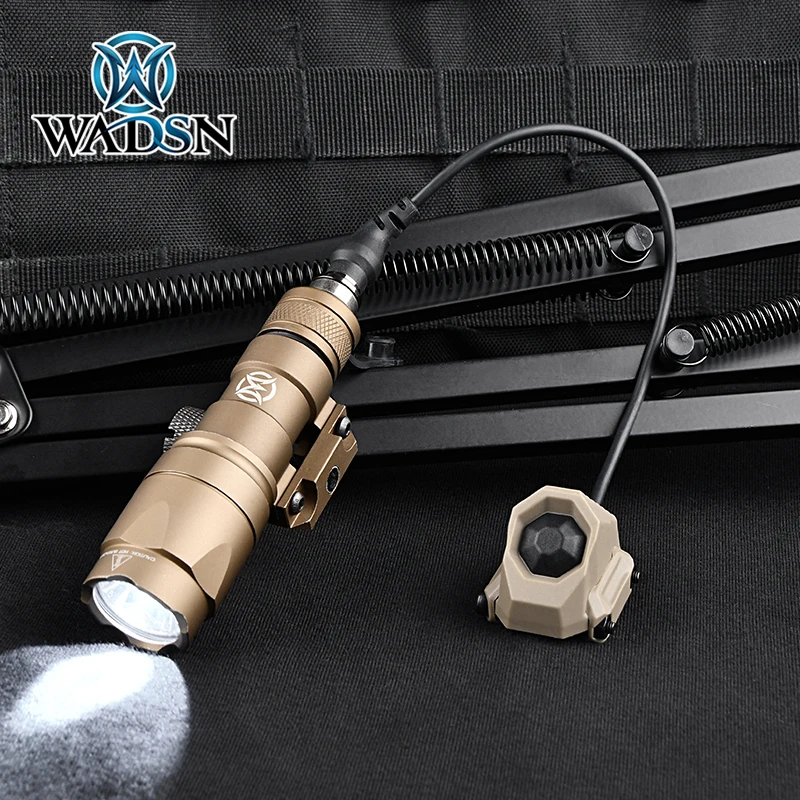 WADSN M300 M600 Flashlight AXON SL Switch Metal Mini High Power Scout Light Fit 20mm Picatinny Rail Outdoor Hunting Lamp