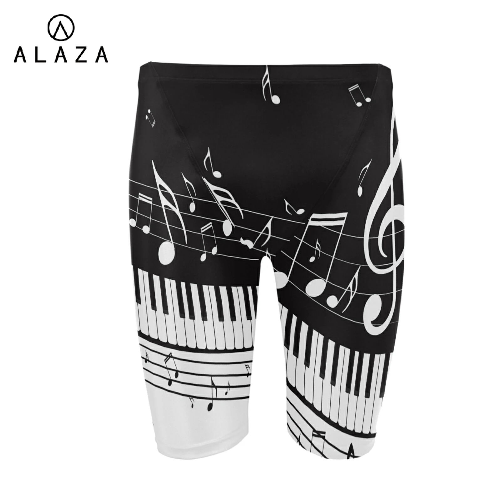 Men Swimwear Tight Swim Trunks musical note print Quick Dry Swimming Shorts Mens Swimsuit Boy Beach Shorts Swimming Trunks Pants