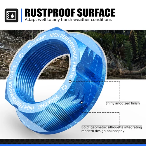 Imagen 2 del producto NICECNC M24xP1.0 tuerca de vástago de dirección para Yamaha YZ 250F YZ125 YZ250 YZ125X YZ250F YZ450F WR250F WR450F WR250FX YZ250X Accesorios