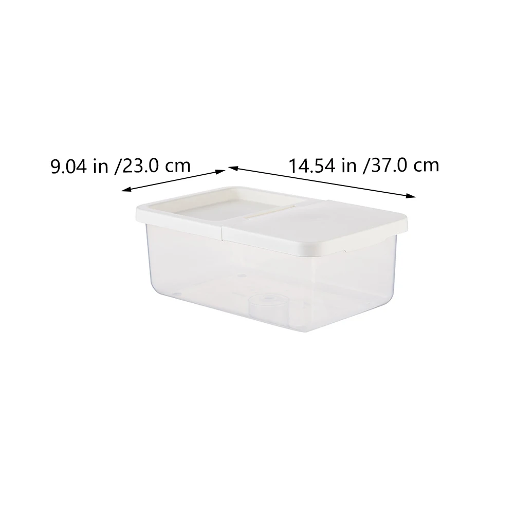

Rice Storage Container Large Capacity Kitchen Plastic PP Clamshell Sealing Box Grain Flour Household Storage