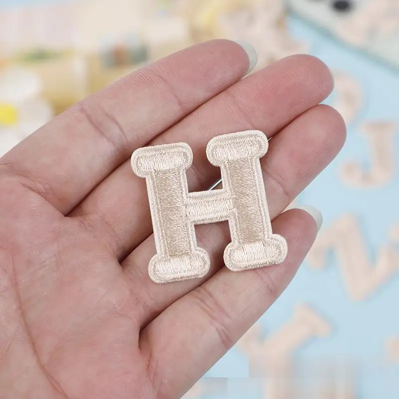 A-Z English Letter  Self Adhesive Patch  Hat Ironing Decoration Patch Clothing DIY Accessories Embroidery Repair Sticker Parches