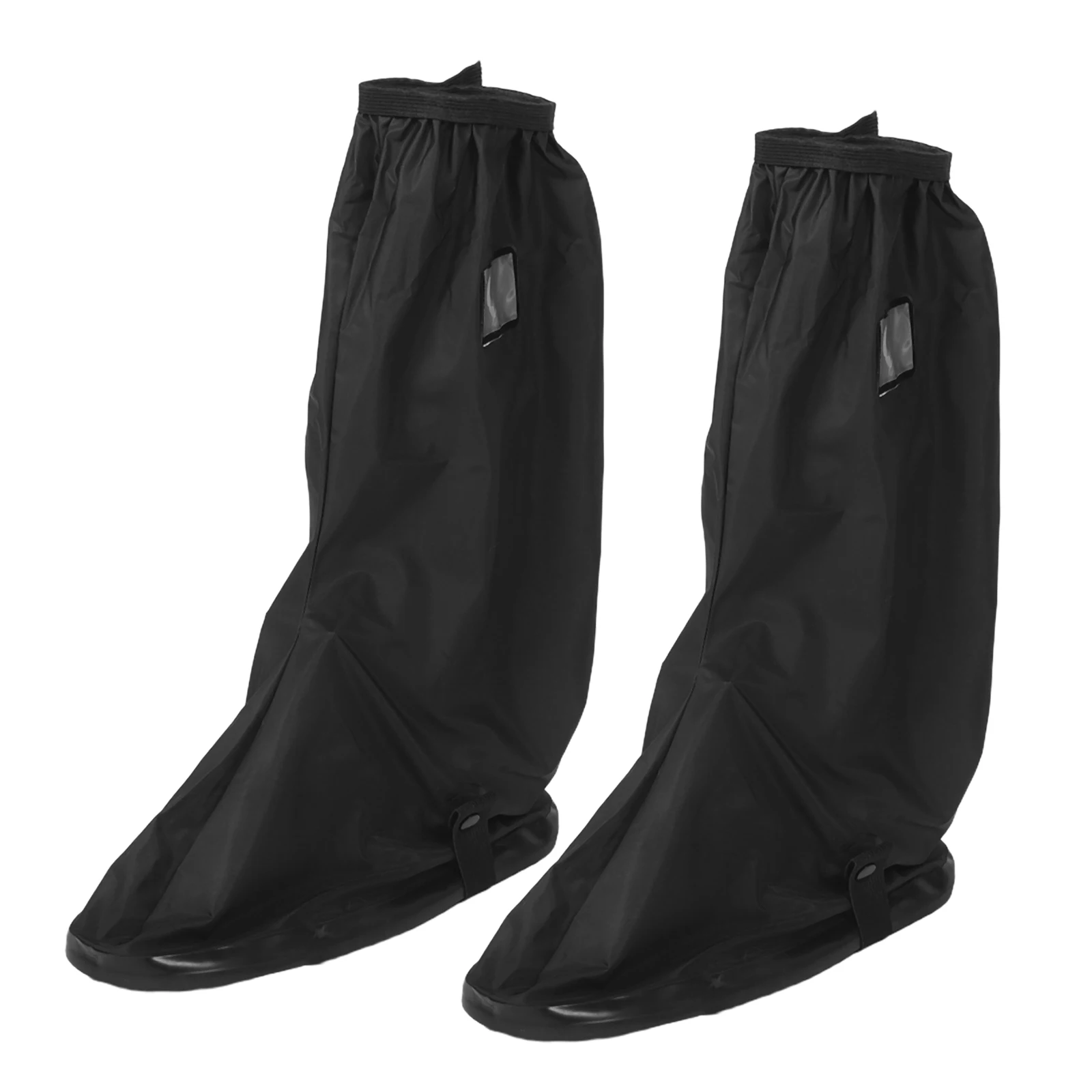 

1Pair Waterproof Shoe Covers Thick PVC Rainproof Boot Covers Anti-Slip Portable Outdoor Cycling Hiking Overshoes