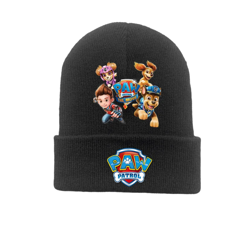 Paw Patrol Cap Chase Skye Marshall Everest Berretti in maglia acrilica di lana Bambino Skullcap Autunno Inverno Elastico Skullies Berretti Cappello