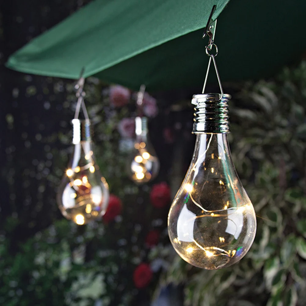 

2 Pcs Solar Copper Wire Light Garden Decoration Single Outdoors Branches Led Strip Lights Lantern Plastic Mini Lanterns