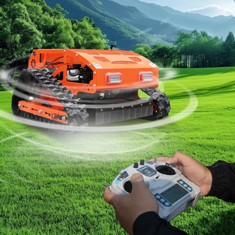 الدفع الكامل ليس إيداع جزازة العشب بجهاز التحكم عن بعد مع محرك بنزين رباعي الأشواط 9 حصان، قاطع عشب لجميع التضاريس
