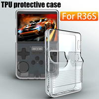 Soft Clear TPU Protector Cover for R36S Retro Handheld Game Console Transparent Case Back Protective Shell Games Accessories