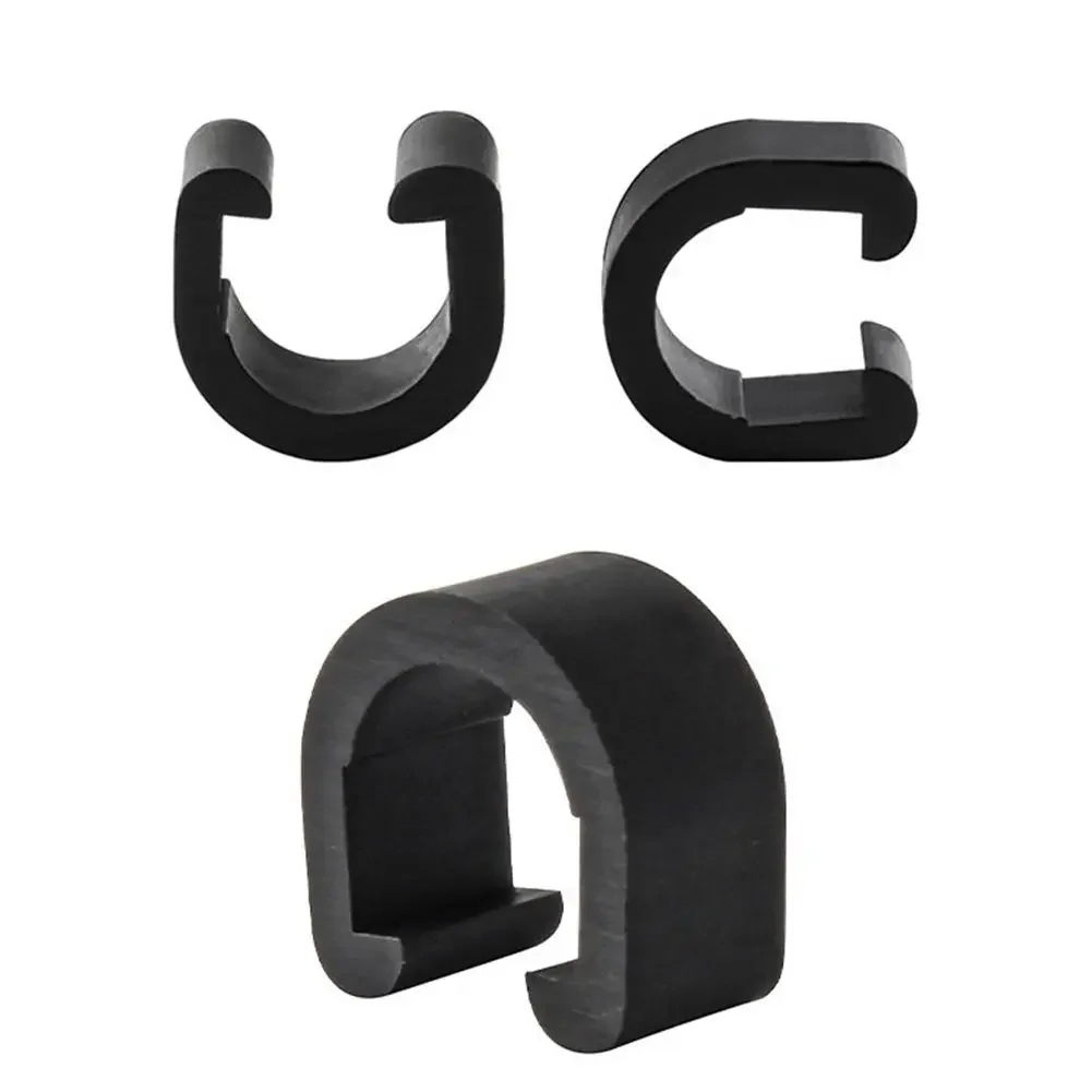 10pcs Bike Brake Cable C Clips Frame Clamp Housing Hose Shifter Cables Fixing Clamps Plastic Buckle Bicycle Accessories