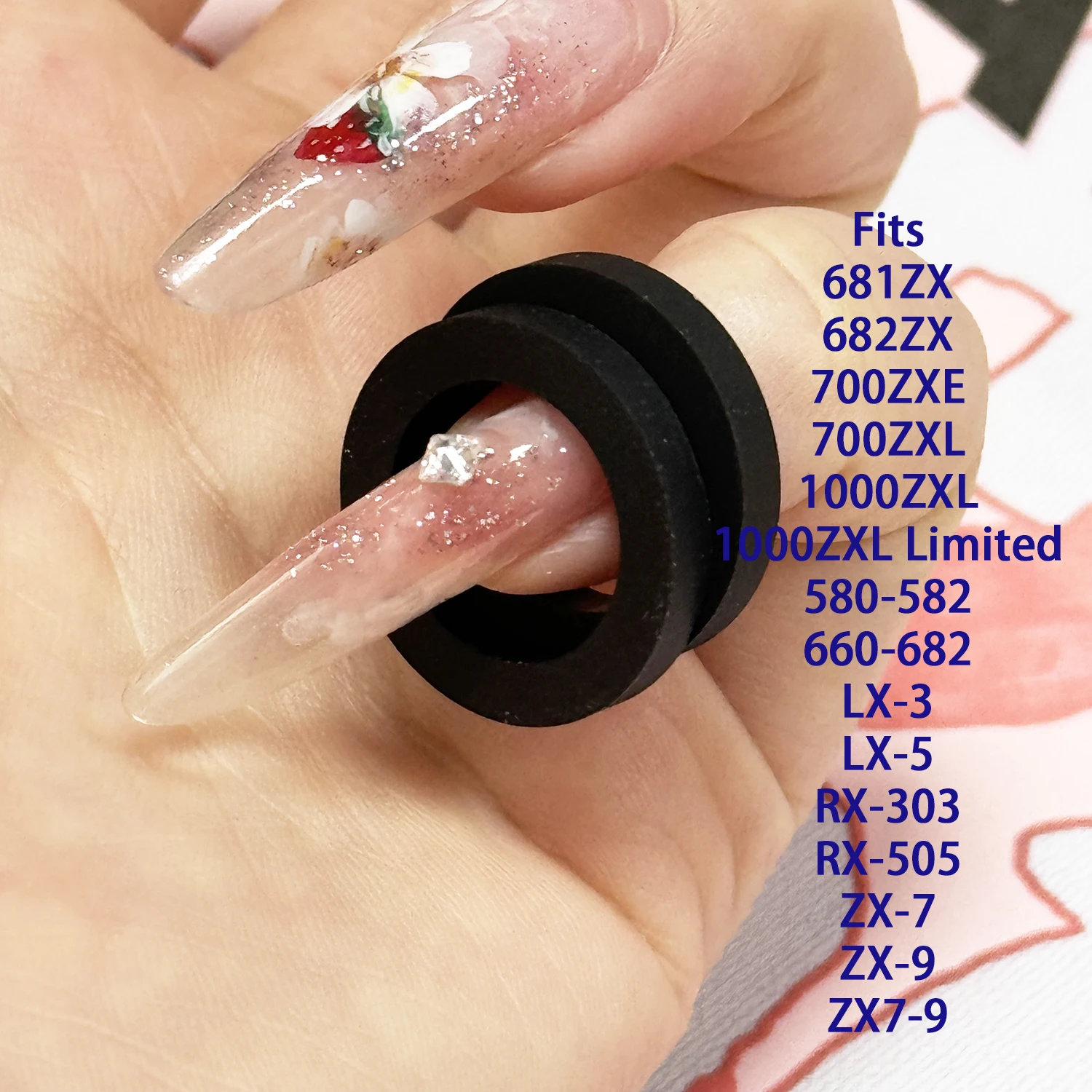 Cassette Idler Tire Rubber Fits Nakamichi 681ZX 682ZX 700ZXE 700ZXL 1000ZXL 580-582 660-682 Dragon LX3 LX5 RX303 RX505 ZX7 ZX9